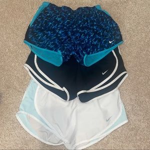 3 Nike Running Shorts